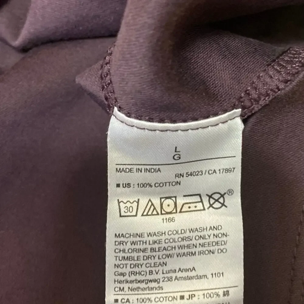 Banana Republic Luxe Touch Performance Mens Purple Short Sleeve Polo Shirt Top L